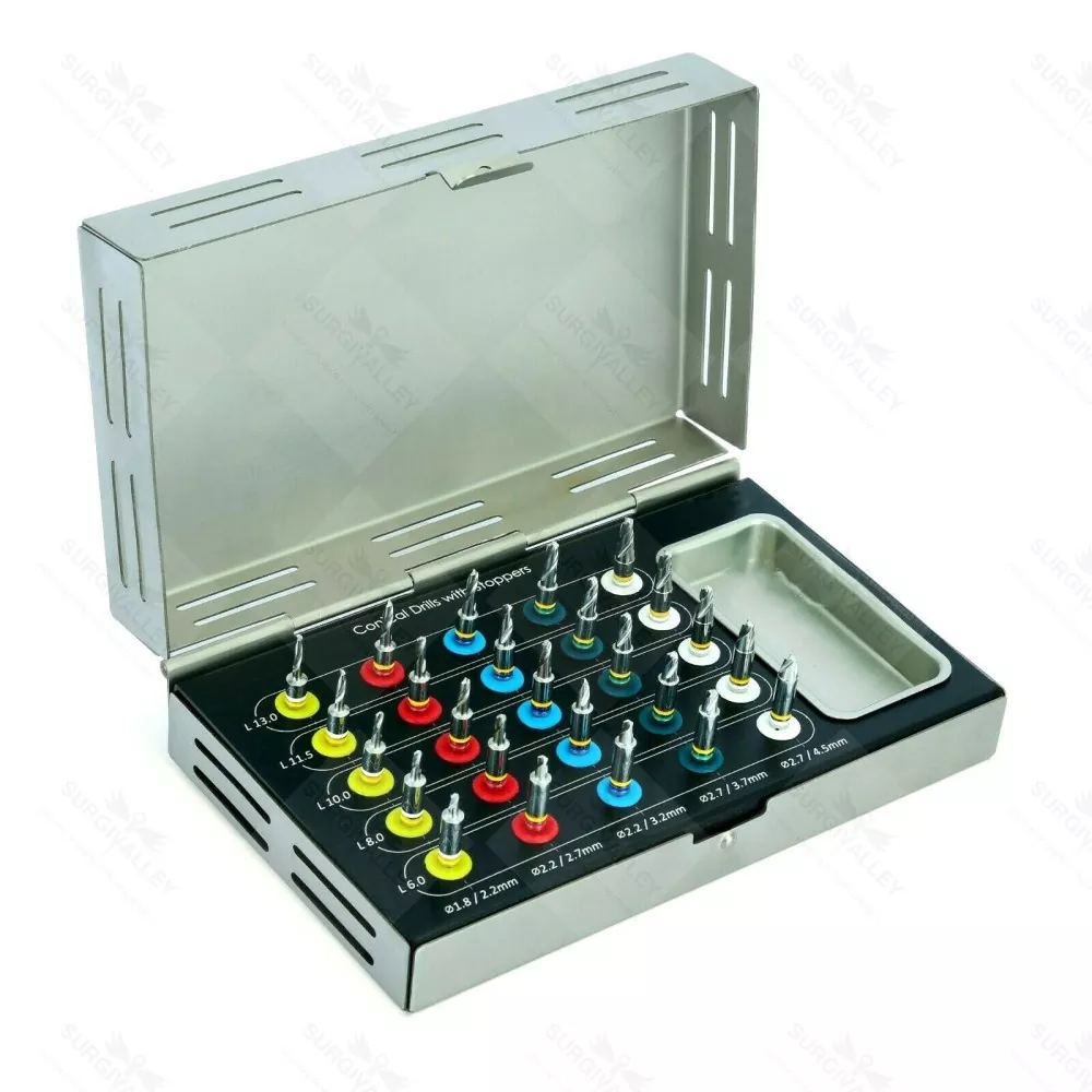 Pcs Conical Drill Kit With Stopper Dental Conical Implant Surgical