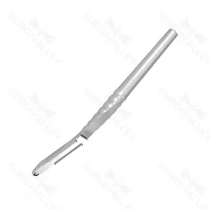 Bone Scraper With Reservoir Curved 155mm Implant Instruments