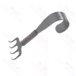 Gorney Rake Facelift Hook And Retractor Rhytidectomy 4 cm X 8.5 cm Inline 4 Prongs