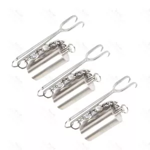 3 pcs set Cerkes Weighted Nasal Retractor Rhinoplasty Instruments German Quality