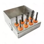 8pcs Dental Surgery Implant Drills Black Titanium Coated Hardened longer life CE