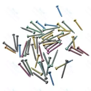 Cortical Cortex Screw 2.0mm Self Tapping Mini Fragments Orthopedic 120 Pcs