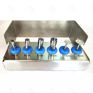 Dental Saw Disk Cutting Tool Kit 4mm ,5mm, 6mm & 7mm Saw Disk CE New