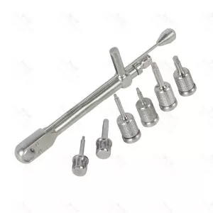 Dental Torque Wrench Ratchet 10~70 Ncm With Hand Drivers Kit & Holder CE New