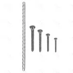 Maxillofacial Titanium Mini Plate 20 Holes With 20 Pcs Screw 2.0 mm