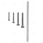 Maxillofacial Titanium Mini Plate 20 Holes With 20 Pcs Screw 2.0 mm