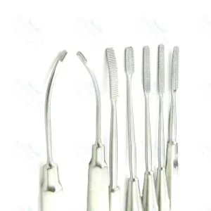 Set of 7 Nasal Rasp Rhinoplasty Nasal Nose Job Rasps Nasal Instruments CE NEW