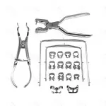 Dental Dentist Basic Rubber Dam Kit Dental Surgical Instruments Set Teeth Care