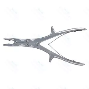 Stille-Luer Bone Rongeur 9" (22.5 cm) Curved Double Action German Steel