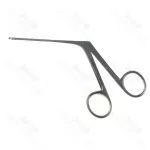 Hough Micro Forceps Angled To Left Oval Cup Satin Finish Tip To Shoulder 70mm