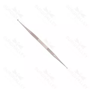 House Ear Curette Dull Finish Double Ended Angled 178mm