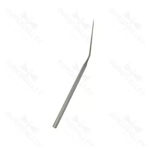 Mcgee Perforating Needle Straight Point Shaft Angled Round Handle 165mm
