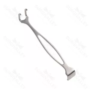Czerny Double Ended Solid Blade Retractor Deep & 2 Pronged Bladed 180mm Hook Retractor