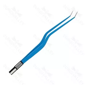 European Bipolar Forceps Bayonet Straight Angled