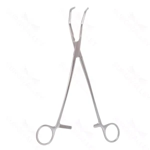 9 3/4″ Debakey Tangential Occl Clamp – 4.8cm lng 1.6cm dp