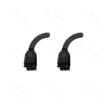 Clamp curved .6-1.4mm black pair