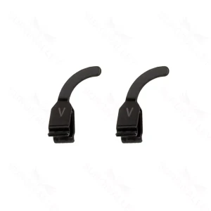 Clamp curved .6-1.4mm black pair