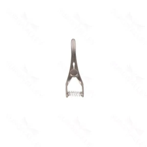 V Bulldog Clamp – titanium – slight curve 3.5cm