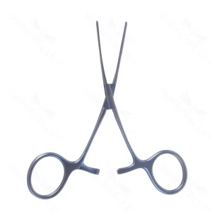 4 3/4″ Baby Vascular Clamp – 3.5mm straight jaws straight shanks