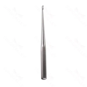 Spinal Fusion Curette – Size 6, hex handle, 9″, straight