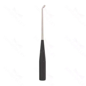 10″ Color Cervical Curette – black Angled Size 6