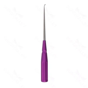 10″ Color Cervical Curette – violet Rev. Angled 4-0