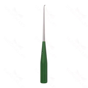 10″ Color Cervical Curette – green Rev. Angled 0