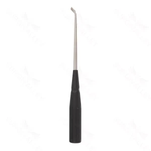 10″ Color Cervical Curette – black Rev. Angled 4
