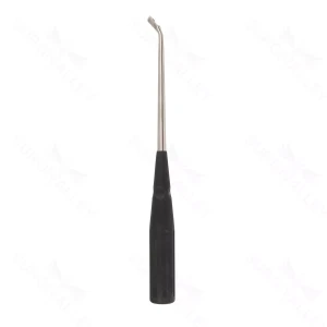 10″ Color Cervical Curette – black Rev. Angled 6