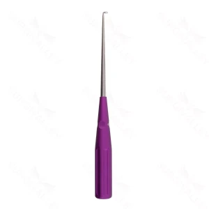 10″ Color Cervical Curette – violet Angled 90° 4-0