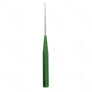 Color Lumbar Curette Rev. Angled -0 Green