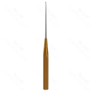 Color Lumbar Curette Rev. Angled -1 orange