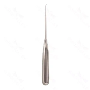 Lempert Endaural Curette, sz 6/0, 8″ Angled