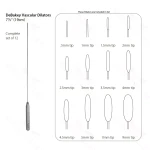 7 1/2″ Debakey Vascular Dilator – set of 12