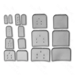 25.4×25.4mm Osteotome Guards – vented blue
