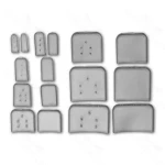 Osteotome Guards – clear assorted sizes 50/pk