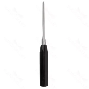 Black Handled Osteotome 6mm (1/4″) straight, OL 270mm (10-3/4″)