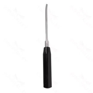 Black Handled Osteotome 6mm (1/4″) Curved, OL 270mm (10-3/4″)