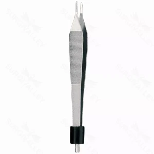 Adson Bipolar Forceps, 1mm tips, 4-3/4″ Smooth, non-insulated