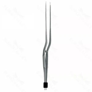 Rhoton-Type Bay Bipol Forceps, Ti insltd, rnd hndl, 10.5″, 1mm