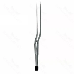 Rhoton-Type Bay Bipol Forceps, Ti insltd, rnd hndl, 10.5″, 1.5mm