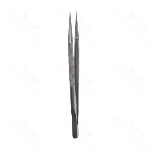 Micro Forceps, 8mm rnd hndl, .3mm Pierce, 5 7/8″