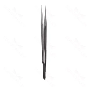 Micro Forceps, 8mm rnd hndl, .6mm Pierce, 7″