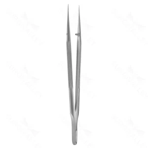 8 1/4″ Micro Tissue Forceps – 6mm 1×2 del teeth