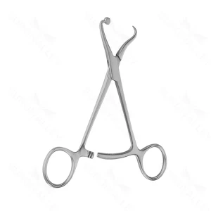 4 3/4″ Plate & Bone Holding Forceps – Tip/Foot Plate