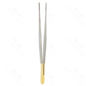 5 3/4″ General Tiss Forceps – TC 1×2 teeth delicate tips
