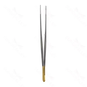 Gerald “GG” Tissue Forceps, 1mm tips, 1×2 teeth, 10″