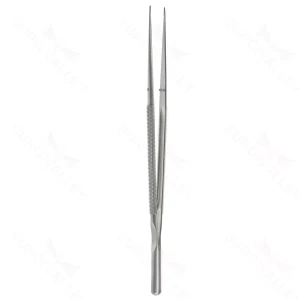8 1/4″ FineTouch Tiss Forceps – straight w/ platform