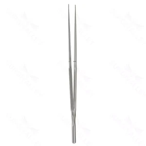 10″ FineTouch Forceps – round handle straight platform