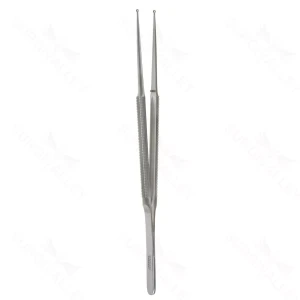 7 1/8″ FineTouch Ring Tip Forceps – ltwt 2.5mm straight tips